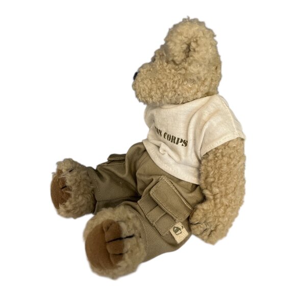 Geo Pals Cotton Corps Teddy Bear – 9” Plush – Khaki Pants & T-Shirt – Vintage 19 - Picture 3 of 5